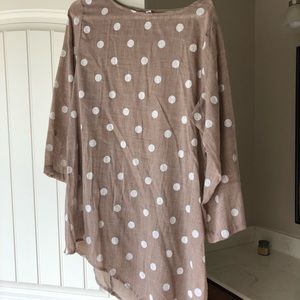 Polka Dot Tunic, A-line! Cute with leggings!